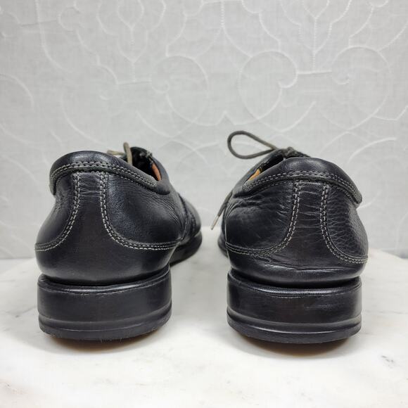 Sandro Moscoloni Brazil Comfort Shoes Mens 9D Black Leather Casual Lace Up - Picture 8 of 16